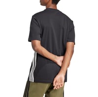 Pánske tričko adidas Essential Three Stripes Single Jersey - Čierna/Biela, veľkosť XXL 6
