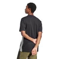 Pánske tričko adidas Essential Three Stripes Single Jersey - Čierna/Biela, veľkosť XXL 4