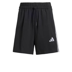 adidas Essentials 3-Stripes pamučne kratke hlače za žene, crno-bijele, veličina L – vidljivo habanje duž pruga (stanje: vidi 2. sliku)