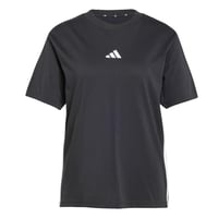 Dámske bavlnené tričko adidas Essentials 3-Stripes – čierno-biele, veľkosť L 7