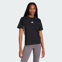 Dámske bavlnené tričko adidas Essentials 3-Stripes – čierno-biele, veľkosť L 1