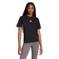 Dámske bavlnené tričko adidas Essentials 3-Stripes – čierno-biele, veľkosť L 5