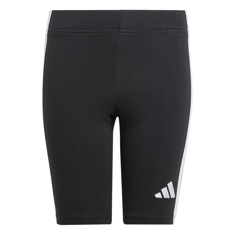 Detské cyklistické legíny adidas Essentials – čierna/biela, veľkosť 9 – 10 rokov – Elastické cyklistické legíny pre deti