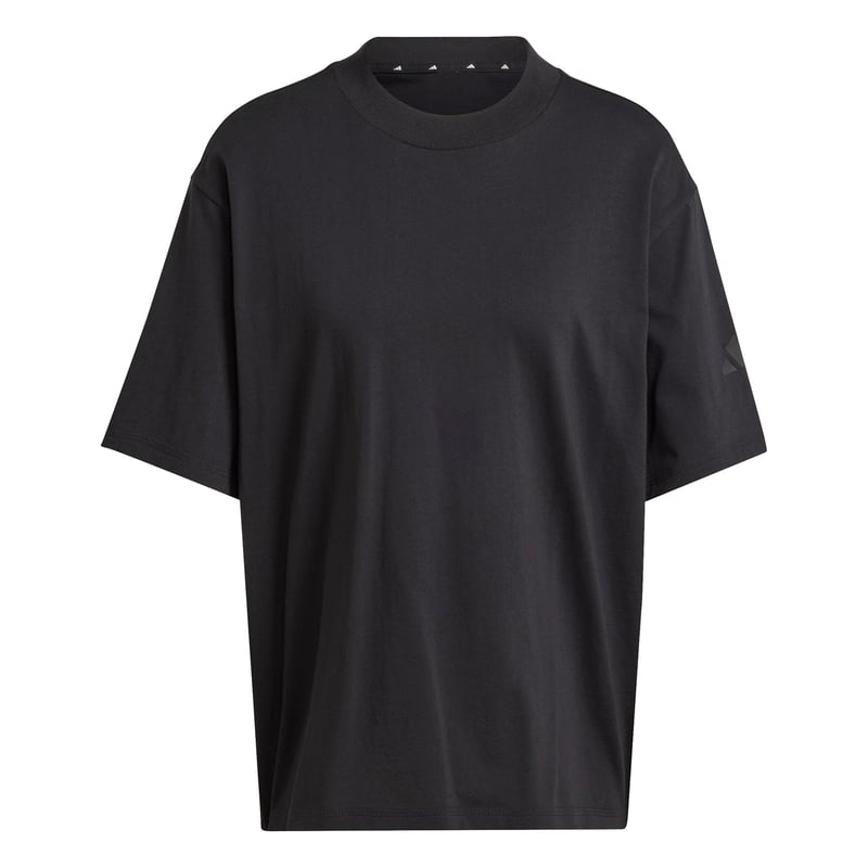 Dámske tričko Adidas Essentials Contemporary Logo Boyfriend – čierne, veľkosť XL