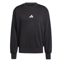 Pánska flísová mikina Adidas Essentials Feelcozy – čierna/biela – XL 1