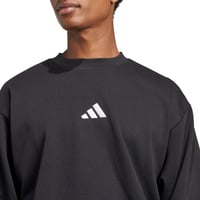 Pánska flísová mikina Adidas Essentials Feelcozy – čierna/biela – XL 4