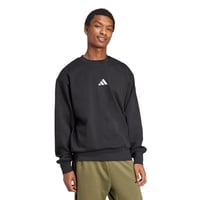Pánska flísová mikina Adidas Essentials Feelcozy – čierna/biela – XL 6
