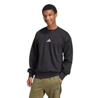 Pánska flísová mikina Adidas Essentials Feelcozy – čierna/biela – XL 3