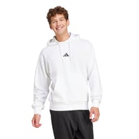 Hanorac cu glugă pentru bărbați adidas Essentials Feelcozy Fleece - Alb/Negru, mărimea XS 2