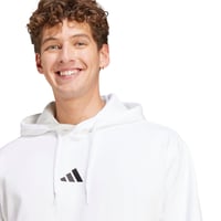 Hanorac cu glugă pentru bărbați adidas Essentials Feelcozy Fleece - Alb/Negru, mărimea XS 3