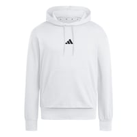 Hanorac cu glugă pentru bărbați adidas Essentials Feelcozy Fleece - Alb/Negru, mărimea XS 1