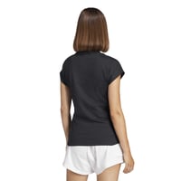Dámske tričko adidas Essentials Linear Cotton – čierno-biele, veľkosť M 4