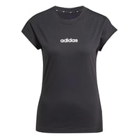 Dámske tričko adidas Essentials Linear Cotton – čierno-biele, veľkosť M 3