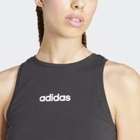 Dámske tielko adidas Essentials Linear Slim Cotton - čierne/biele, veľkosť M 7