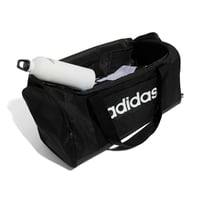 Unisex športová taška adidas Essentials Linear, čierno-biela, veľkosť S, cestovná taška na tréning 4
