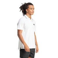 Pánske polotričko adidas Essentials Small Logo Piqué – biele/čierne, veľkosť L 4