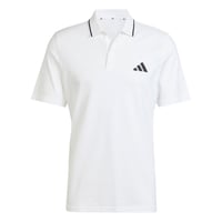 Pánske polotričko adidas Essentials Small Logo Piqué – biele/čierne, veľkosť L 1
