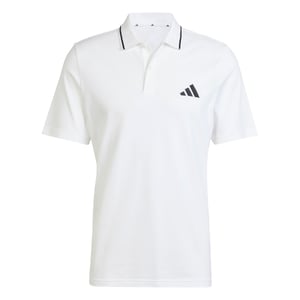 adidas Essentials muška polo majica s malim logotipom, piqué materijal - bijela/crna, veličina L