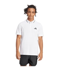 Pánske polotričko adidas Essentials Small Logo Piqué – biele/čierne, veľkosť L 3