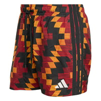 Sort de baie pentru bărbați adidas cu imprimeu de fotbal, 5 inch – Auriu/Alb, mărimea XXL 1