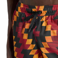 Sort de baie pentru bărbați adidas cu imprimeu de fotbal, 5 inch – Auriu/Alb, mărimea XXL 4