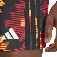 Sort de baie pentru bărbați adidas cu imprimeu de fotbal, 5 inch – Auriu/Alb, mărimea XXL 5