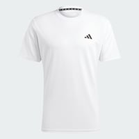 Pánske tréningové tričko adidas Train Essentials – biele/čierne, veľkosť S 1