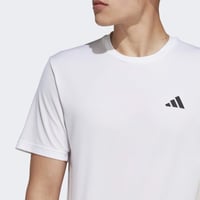 Pánske tréningové tričko adidas Train Essentials – biele/čierne, veľkosť S 3