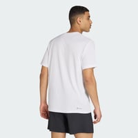 Pánske tréningové tričko adidas Train Essentials – biele/čierne, veľkosť S 2