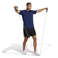 Tricou de antrenament pentru bărbați adidas Train Essentials - Albastru închis/Alb, mărimea 4XL 5