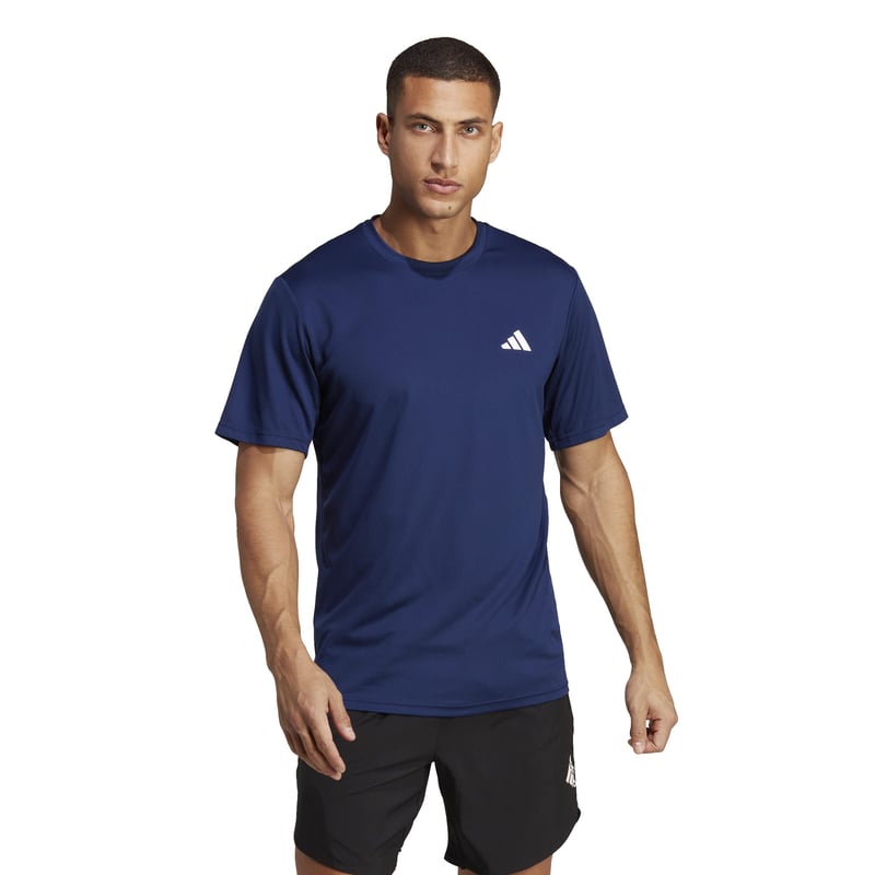 Tricou de antrenament pentru bărbați adidas Train Essentials - Albastru închis/Alb, mărimea 4XL
