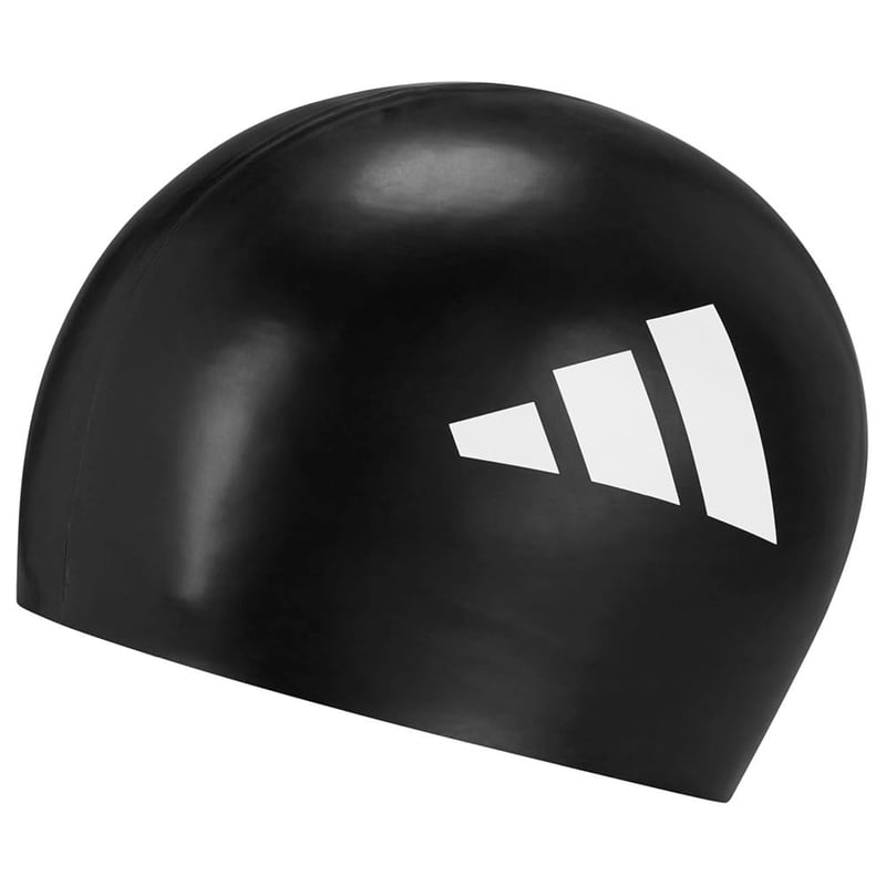 Cască de înot adidas Kids 3-Stripes - Negru/Alb, mărime pentru copii, echipament de înot unisex
