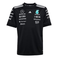 Pánske tričko adidas Mercedes AMG Petronas Formula One Team - čierno-biele, veľkosť 3XL 3