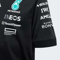 Pánske tričko adidas Mercedes AMG Petronas Formula One Team - čierno-biele, veľkosť 3XL 5