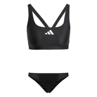 Dámske bikiny adidas 3 Stripes V-Back – čierna/biela, veľkosť 40 1