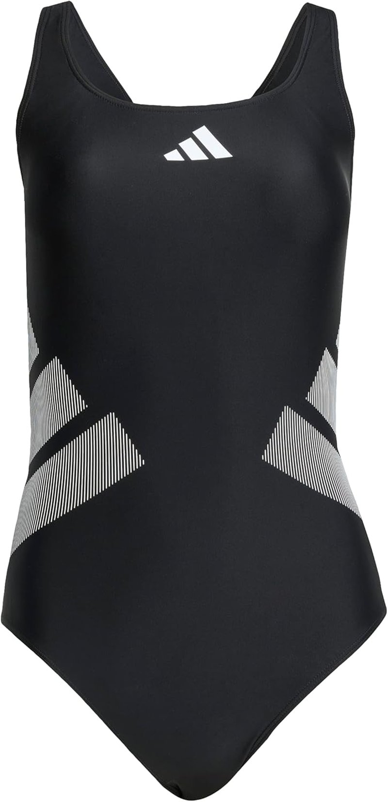adidas Női C-Back Logós Fürdőruha - 62, Black / White