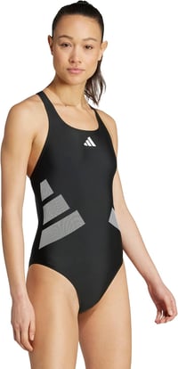 adidas Női C-Back Logós Fürdőruha - 62, Black / White 6