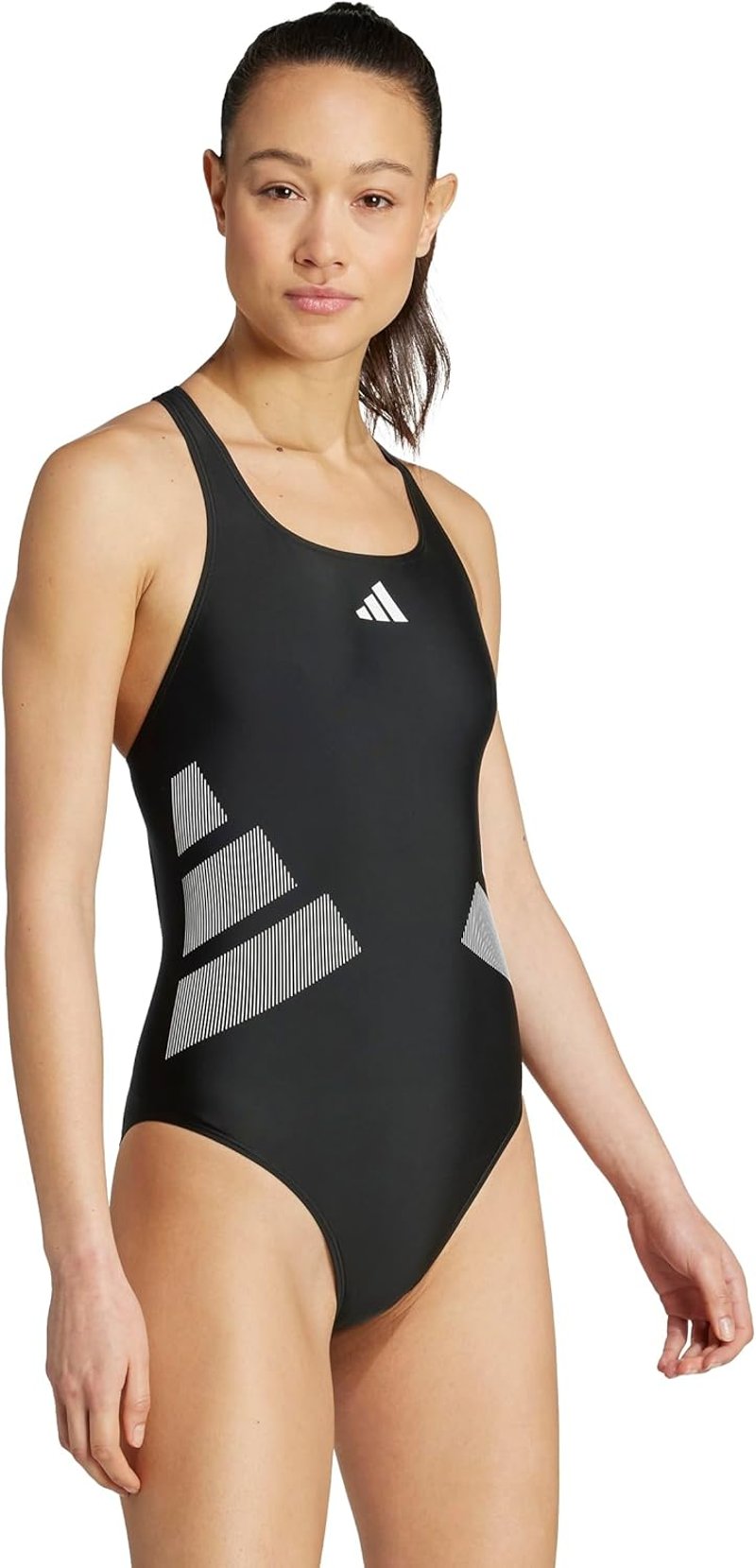 adidas Női C-Back Logós Fürdőruha - 62, Black / White