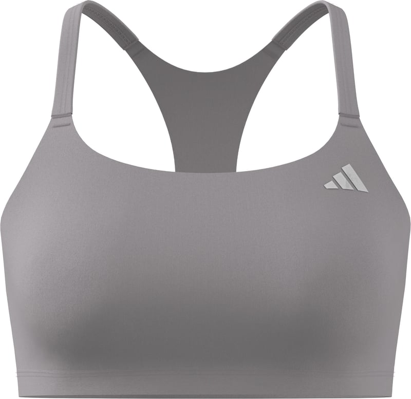 Bustieră sport pentru damă adidas Optime Essentials cu susținere ușoară - Ice Purple - mărimea M
