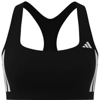 Sutien sport damă adidas Optime Essentials Workout 3-Stripes cu susținere medie - Negru/Alb, Mărimea XS 7