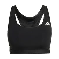 Sutien sport damă adidas Optime Essentials Workout 3-Stripes cu susținere medie - Negru/Alb, Mărimea XS 1