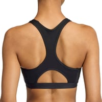 Sutien sport damă adidas Optime Essentials Workout 3-Stripes cu susținere medie - Negru/Alb, Mărimea XS 5