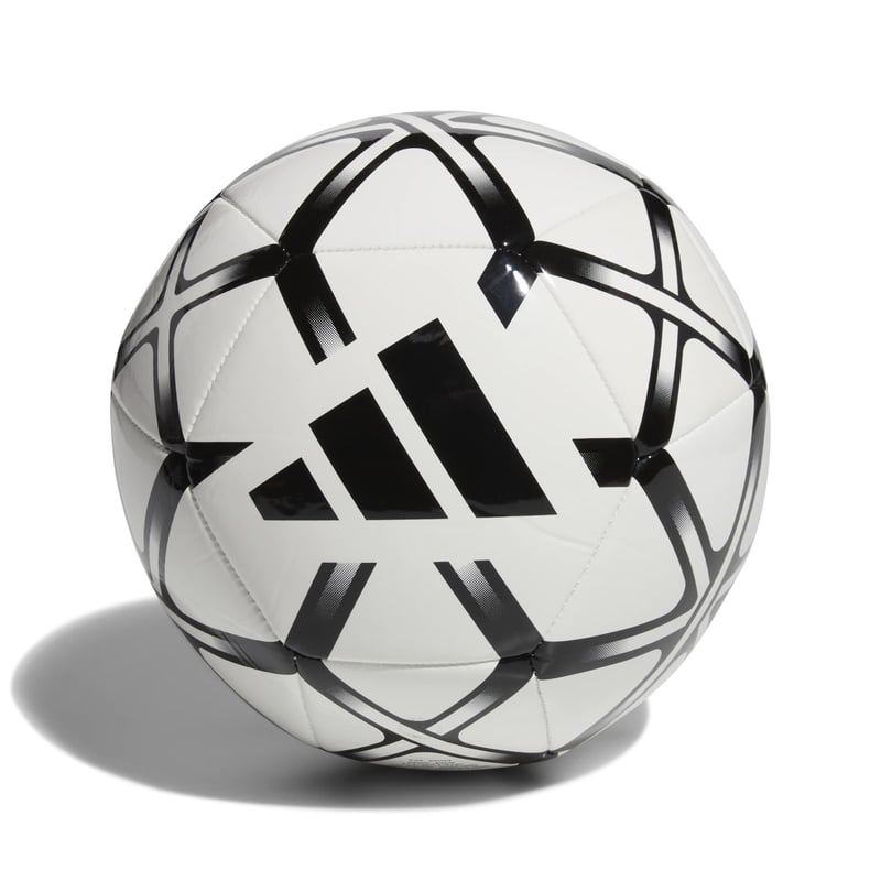 Futbalová lopta adidas Starlancer Club – biela/čierna, veľkosť 5, unisex lopta na voľný čas