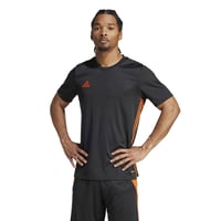 Pánsky futbalový dres adidas Tabela 23 - čierna/tímová oranžová, veľkosť XL - priedušný tréningový dres 2