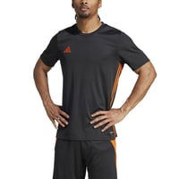Pánsky futbalový dres adidas Tabela 23 - čierna/tímová oranžová, veľkosť XL - priedušný tréningový dres 1