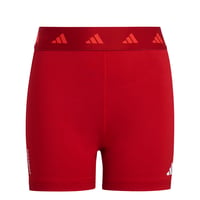 Detské kompresné šortky adidas Techfit – Team Power Red/Bright Red/White, veľkosť 14 – 15 rokov – krátke kompresné legíny 1