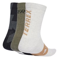 Unisex ponožky adidas Terrex Multi, 3 páry – čierna/olivová/biela – veľkosť 40-42 2