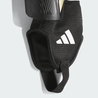 Juniorské chrániče holení adidas TIRO - čierna/zlatá metalická/biela, veľkosť M, futbalové chrániče holení pre deti 3