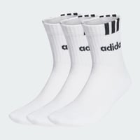Șosete unisex adidas 3-Stripes Linear Half-Crew, cu amortizare, 3 perechi 2