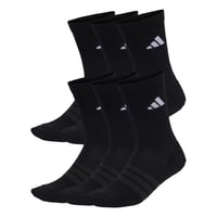 Șosete Unisex adidas Cushioned Crew, Pachet de 6 perechi, mărimea 43-45 (EU) - Set de șosete cu talpă întărită 1